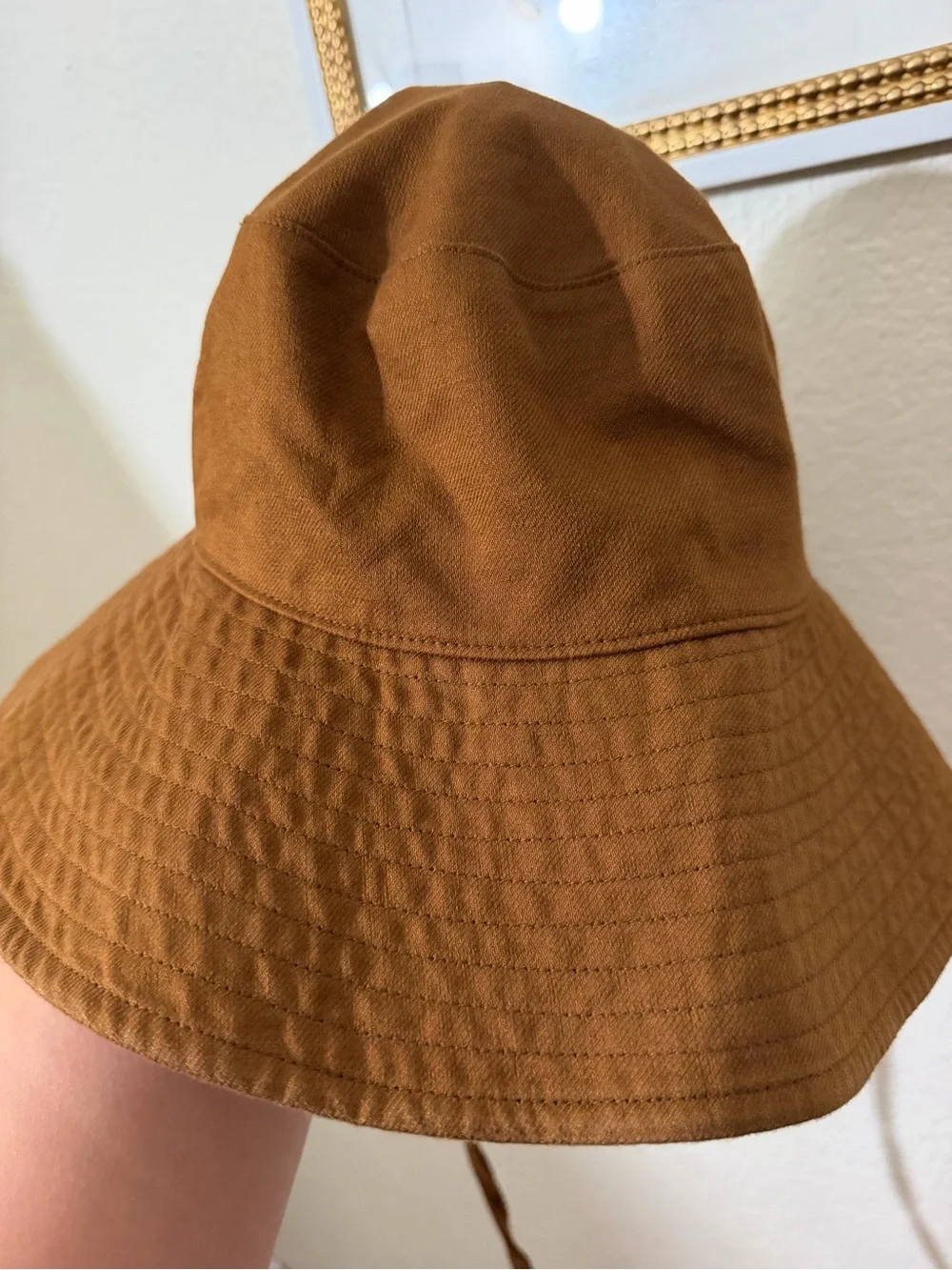 Uniqlo UV Protection Cotton Linen Wide Brim Hat